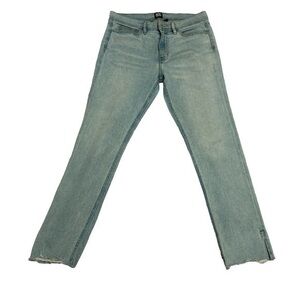 BDG Skinny Stretch ladies Jean 32 x 30 sz‎ 12 light wash  Raw Hem Ankle Vent